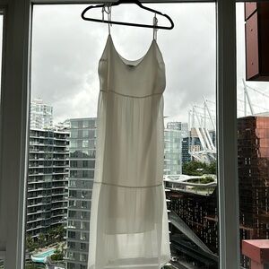 Park and Fifth flowy white slip dress